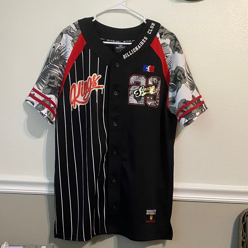 Billionaire Boys Club Black and Red Graphic Jersey